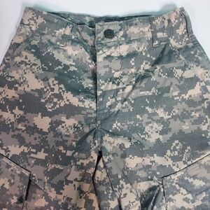 US Military Unisex Digital Camo Button Fly Straight‎  Waist Pants  Xs Read!